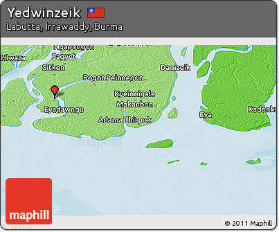 Political Panoramic Map of Yedwinzeik