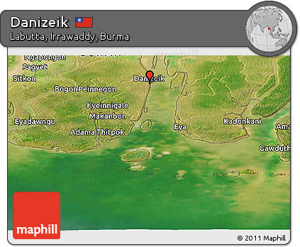 Satellite Panoramic Map of Danizeik