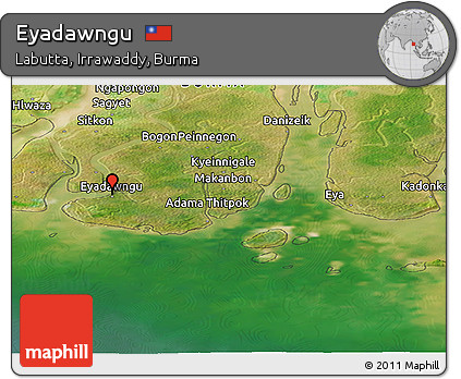 Satellite Panoramic Map of Eyadawngu