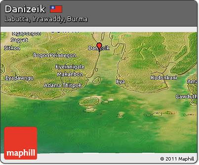 Satellite Panoramic Map of Danizeik