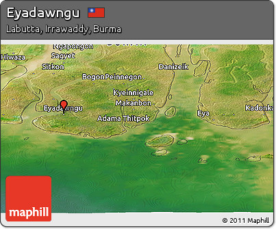 Satellite Panoramic Map of Eyadawngu