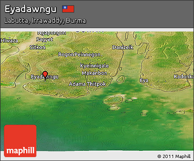 Satellite Panoramic Map of Eyadawngu