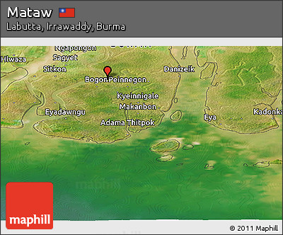 Satellite Panoramic Map of Mataw