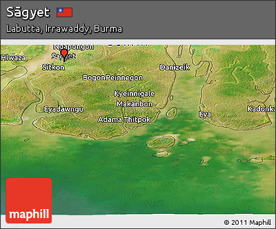 Satellite Panoramic Map of Sāgyet