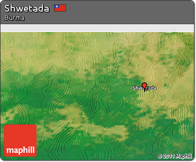 Satellite 3D Map of Shwetada