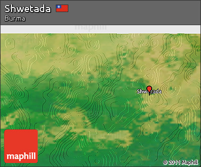 Satellite 3D Map of Shwetada