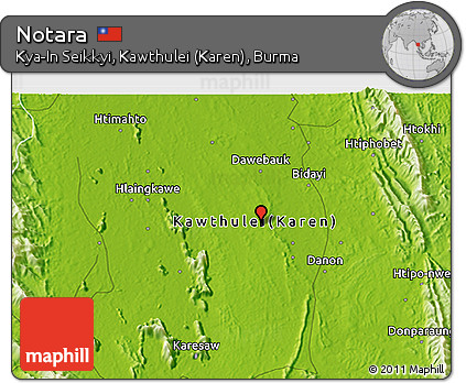 Physical 3D Map of Notara