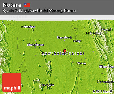 Physical 3D Map of Notara