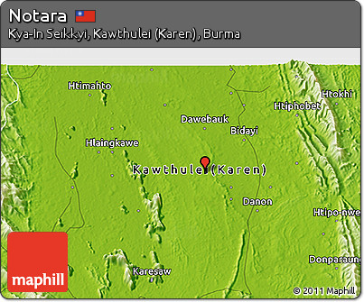 Physical 3D Map of Notara