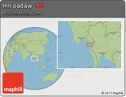 Savanna Style Location Map of Hnipadaw