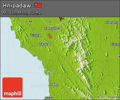 Physical Map of Hnipadaw