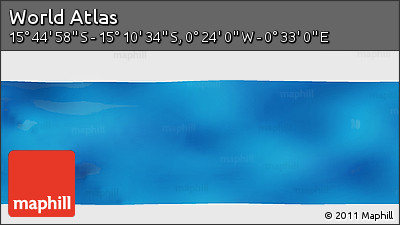 Physical Panoramic Map of the Area around 15° 27' 46" S, 0° 4' 30" E