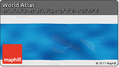 Physical Panoramic Map of the Area around 15° 27' 46" S, 0° 55' 29" E