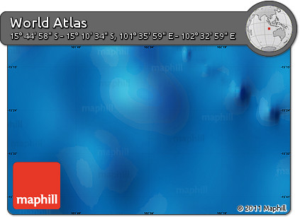Shaded Relief Map of the Area around 15° 27' 46" S, 102° 4' 29" E