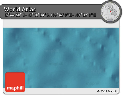 Satellite 3D Map of the Area around 15° 27' 46" S, 107° 10' 30" E