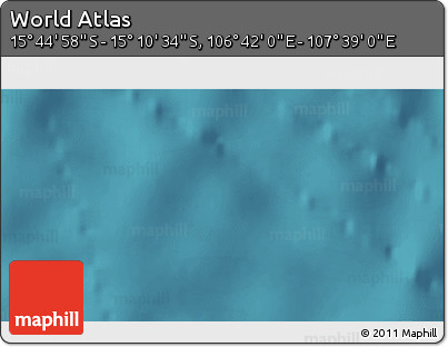 Satellite 3D Map of the Area around 15° 27' 46" S, 107° 10' 30" E