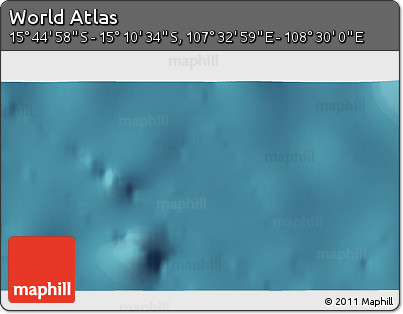 Satellite 3D Map of the Area around 15° 27' 46" S, 108° 1' 30" E