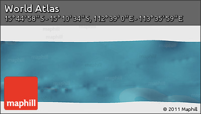 Satellite Panoramic Map of the Area around 15° 27' 46" S, 113° 7' 30" E