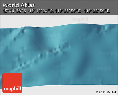 Satellite 3D Map of the Area around 15° 27' 46" S, 119° 4' 29" E