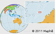 Political Location Map of the area around 15° 27' 46" S, 119° 55' 30" E