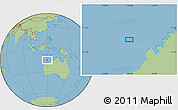 Savanna Style Location Map of the area around 15° 27' 46" S, 119° 55' 30" E