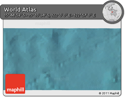 Satellite 3D Map of the Area around 15° 27' 46" S, 122° 28' 29" E