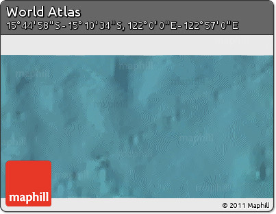 Satellite 3D Map of the Area around 15° 27' 46" S, 122° 28' 29" E