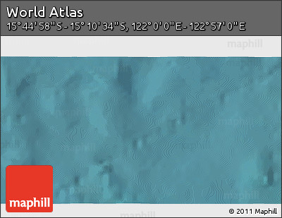 Satellite 3D Map of the Area around 15° 27' 46" S, 122° 28' 29" E
