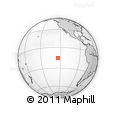 Outline Map of the Area around 15° 27' 46" S, 124° 1' 30" W, rectangular outline