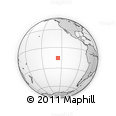 Outline Map of the Area around 15° 27' 46" S, 125° 43' 29" W, rectangular outline