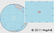 Gray Location Map of the area around 15° 27' 46" S, 127° 25' 30" W