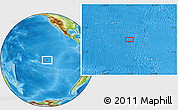 Physical Location Map of the area around 15° 27' 46" S, 127° 25' 30" W