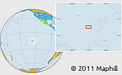 Political Location Map of the area around 15° 27' 46" S, 127° 25' 30" W