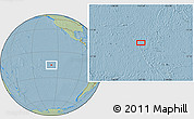 Savanna Style Location Map of the area around 15° 27' 46" S, 127° 25' 30" W, hill shading