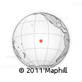 Outline Map of the Area around 15° 27' 46" S, 135° 55' 30" W, rectangular outline