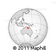Outline Map of the Area around 15° 27' 46" S, 137° 46' 30" E, rectangular outline