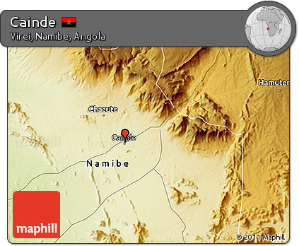 Physical 3D Map of Cainde