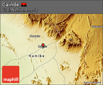Physical 3D Map of Cainde