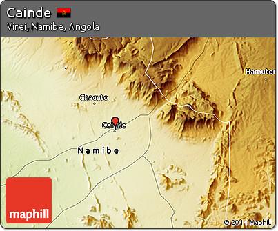 Physical 3D Map of Cainde