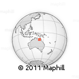 Outline Map of the Area around 15° 27' 46" S, 141° 10' 30" E, rectangular outline