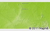 Physical 3D Map of the area around 15° 27' 46" S, 143° 43' 29" E