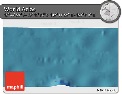 Satellite 3D Map of the Area around 15° 27' 46" S, 149° 40' 30" E