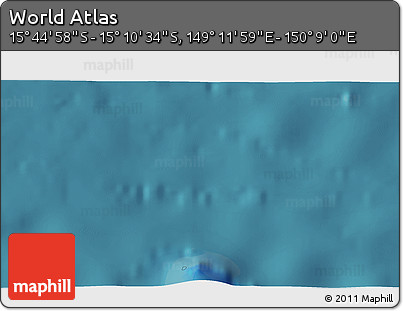 Satellite 3D Map of the Area around 15° 27' 46" S, 149° 40' 30" E