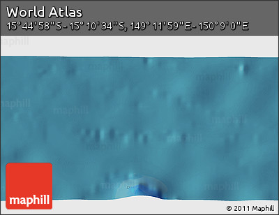 Satellite 3D Map of the Area around 15° 27' 46" S, 149° 40' 30" E