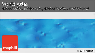 Political Panoramic Map of the Area around 15° 27' 46" S, 151° 13' 29" W