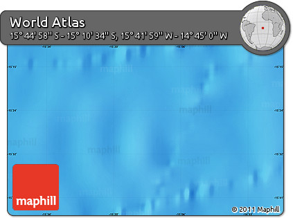 Physical Map of the Area around 15° 27' 46" S, 15° 13' 29" W