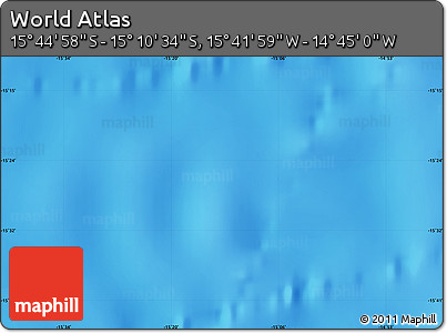 Physical Map of the Area around 15° 27' 46" S, 15° 13' 29" W