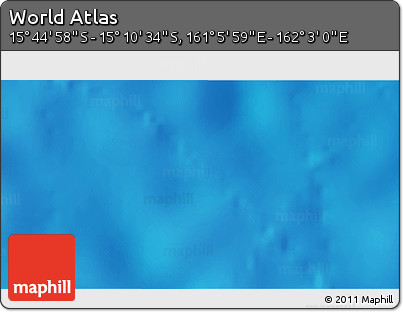 Physical 3D Map of the Area around 15° 27' 46" S, 161° 34' 29" E