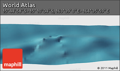 Satellite Panoramic Map of the Area around 15° 27' 46" S, 164° 7' 30" E