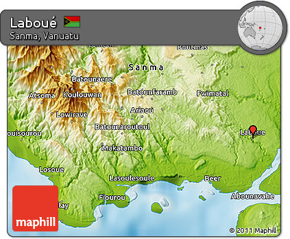 Physical 3D Map of Laboué